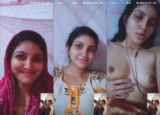 Sexy Desi Girl Shows Boobs On VC